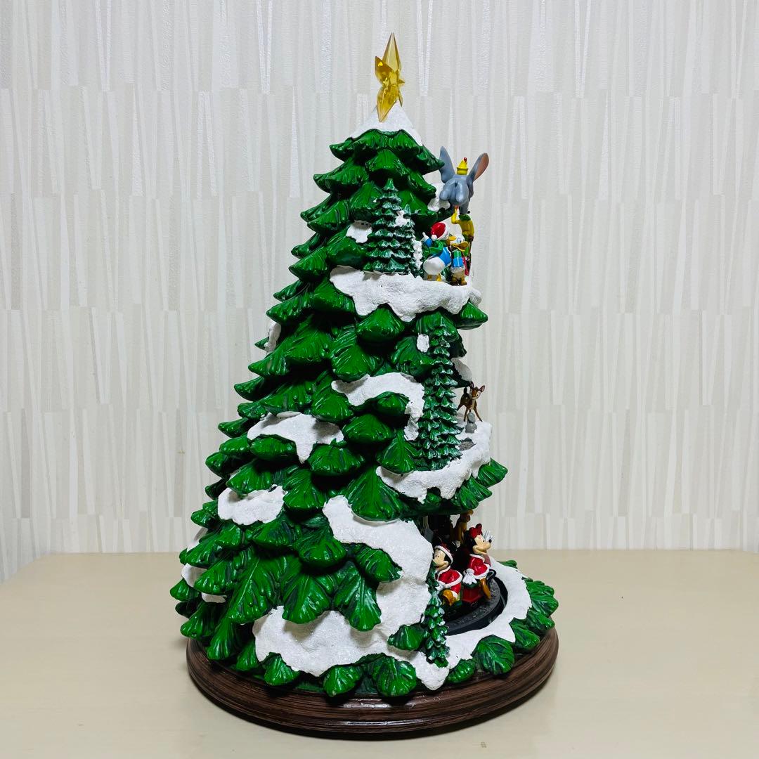 Disney ディズニー クリスマスツリー メリーゴーランド 置物 メロディ