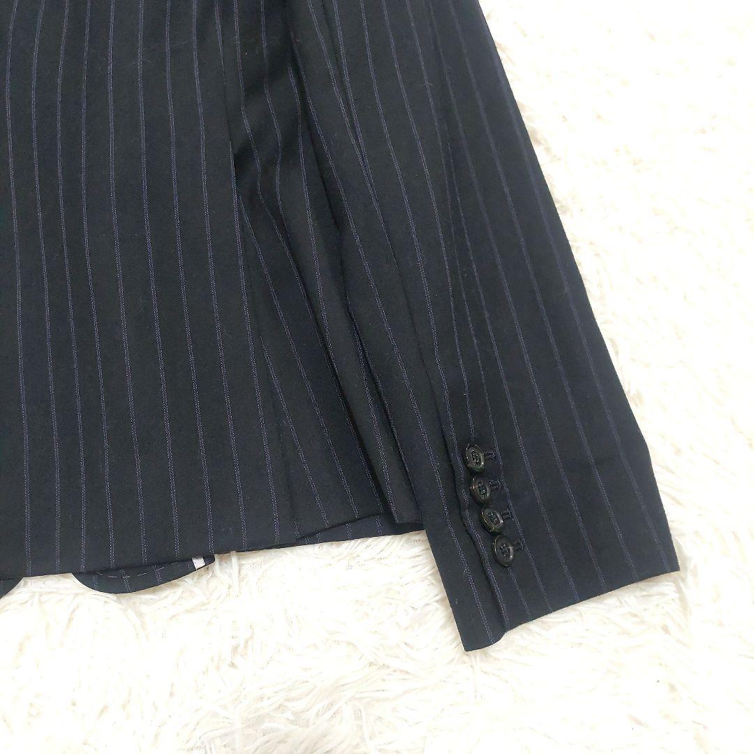 INED 大きいサイズ 15号 ウール パンツスーツ セットアップ ストライプ