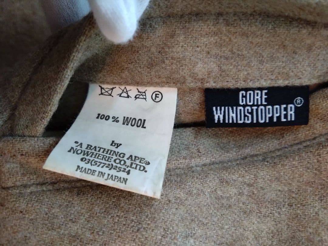 APE GORE WINDSTOPPER ジャケット ベージュ