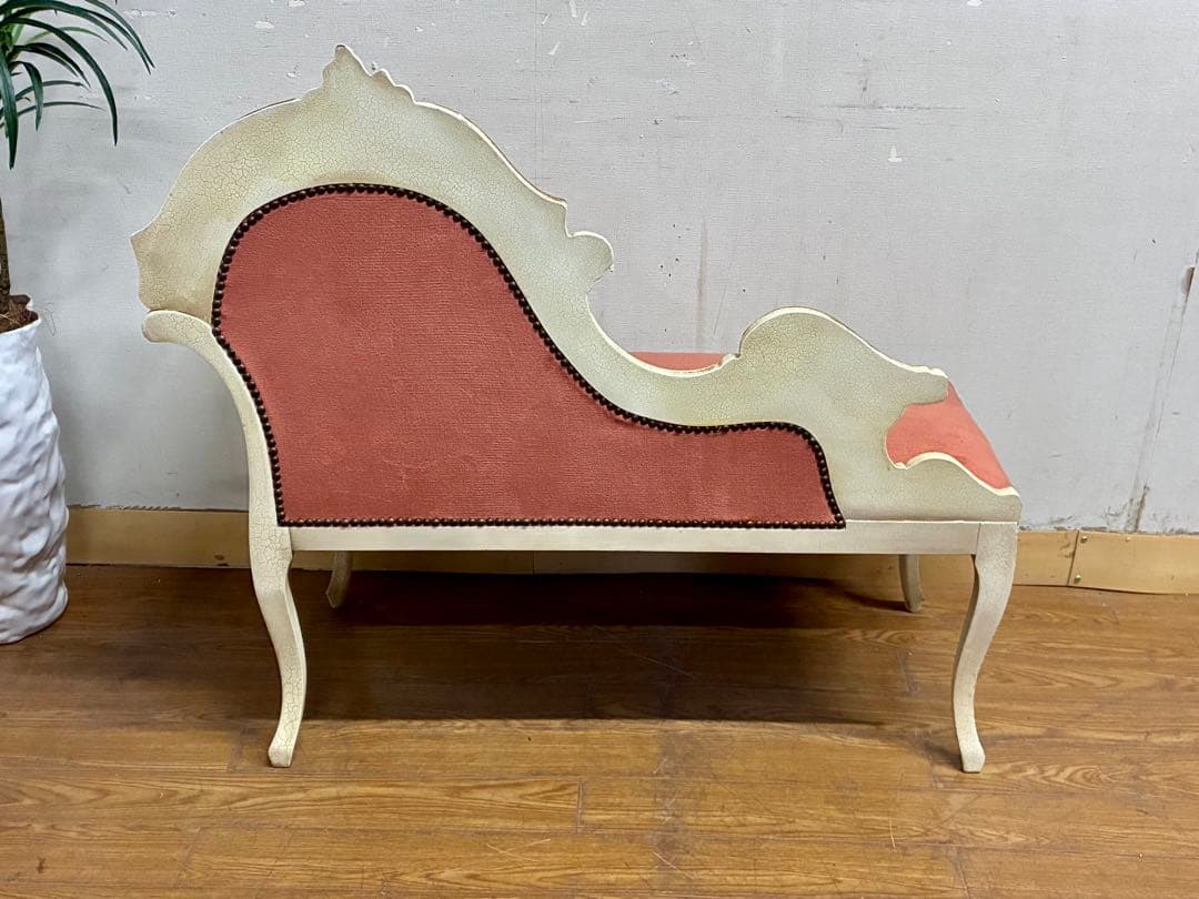 ラブラブ☆管385☆イタリア製☆ロココ調☆姫系☆カウチソファー☆ベンチ