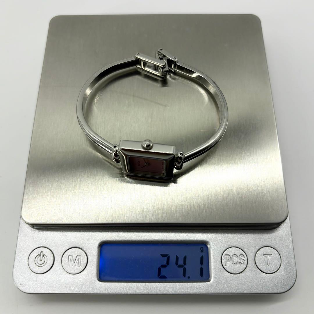 【稼働】グッチ 1900L 腕時計 ピンクシェル スイス製 バングルウォッチ