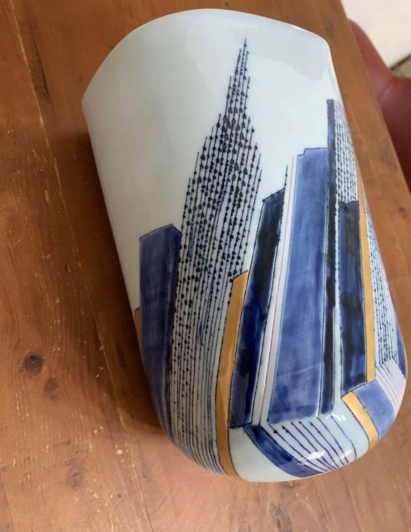 大幅値下げ！未使用　日展作家　辻毅彦作有田焼　花瓶