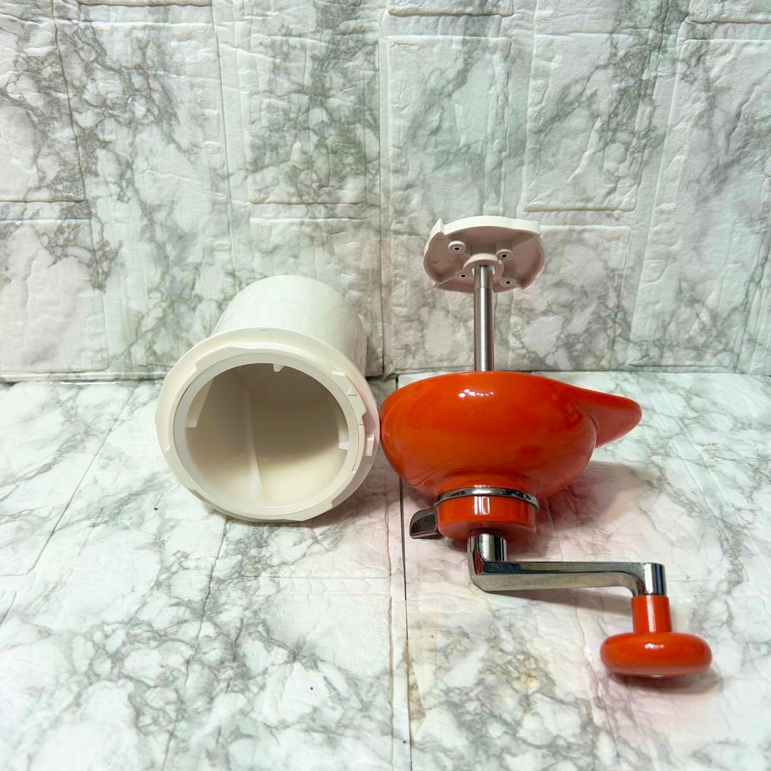 【極美品】タイガー かき氷 きょろちゃん ABF-F100 オレンジ 復刻版