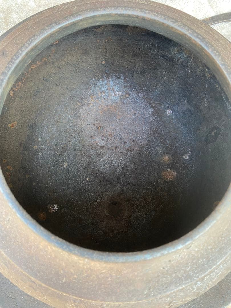 特大　茶釜　囲炉裏　鉄瓶　大型　南部鉄器　骨董