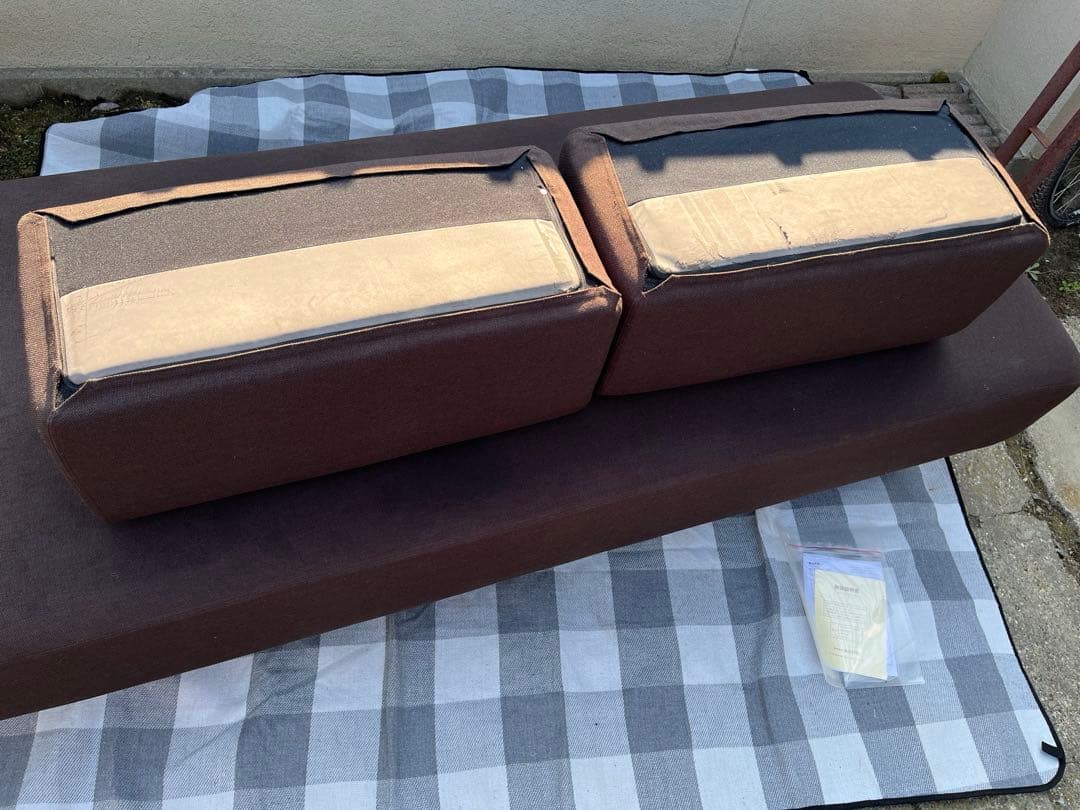 無印良品　MUJI ソファベッド(クッション2個付) ファブリック