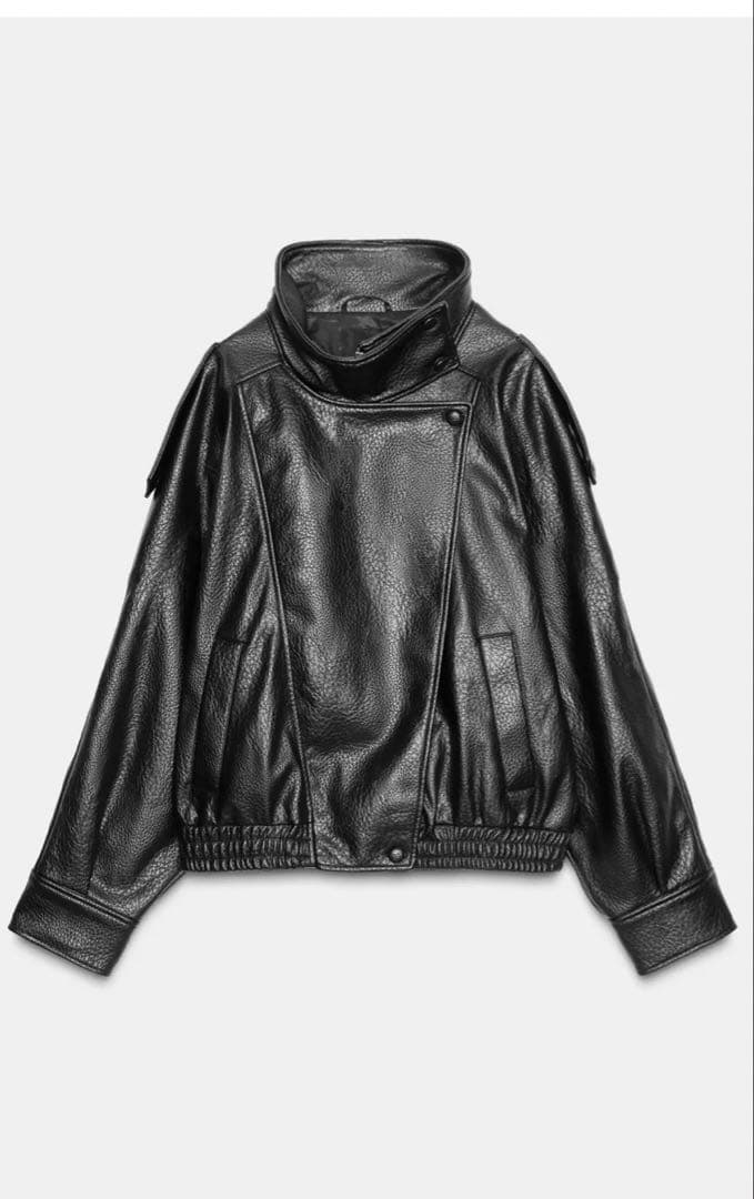 新品未使用ZARA ザラフェイクレザージャケット