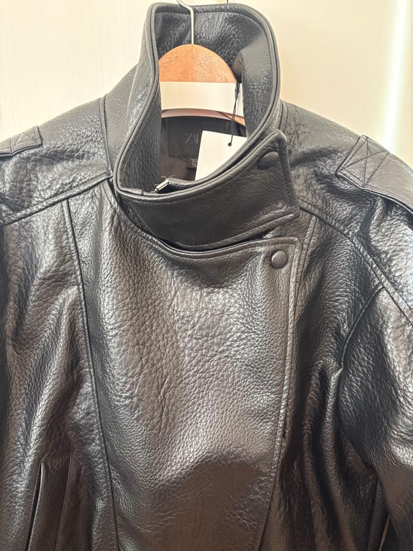 新品未使用ZARA ザラフェイクレザージャケット