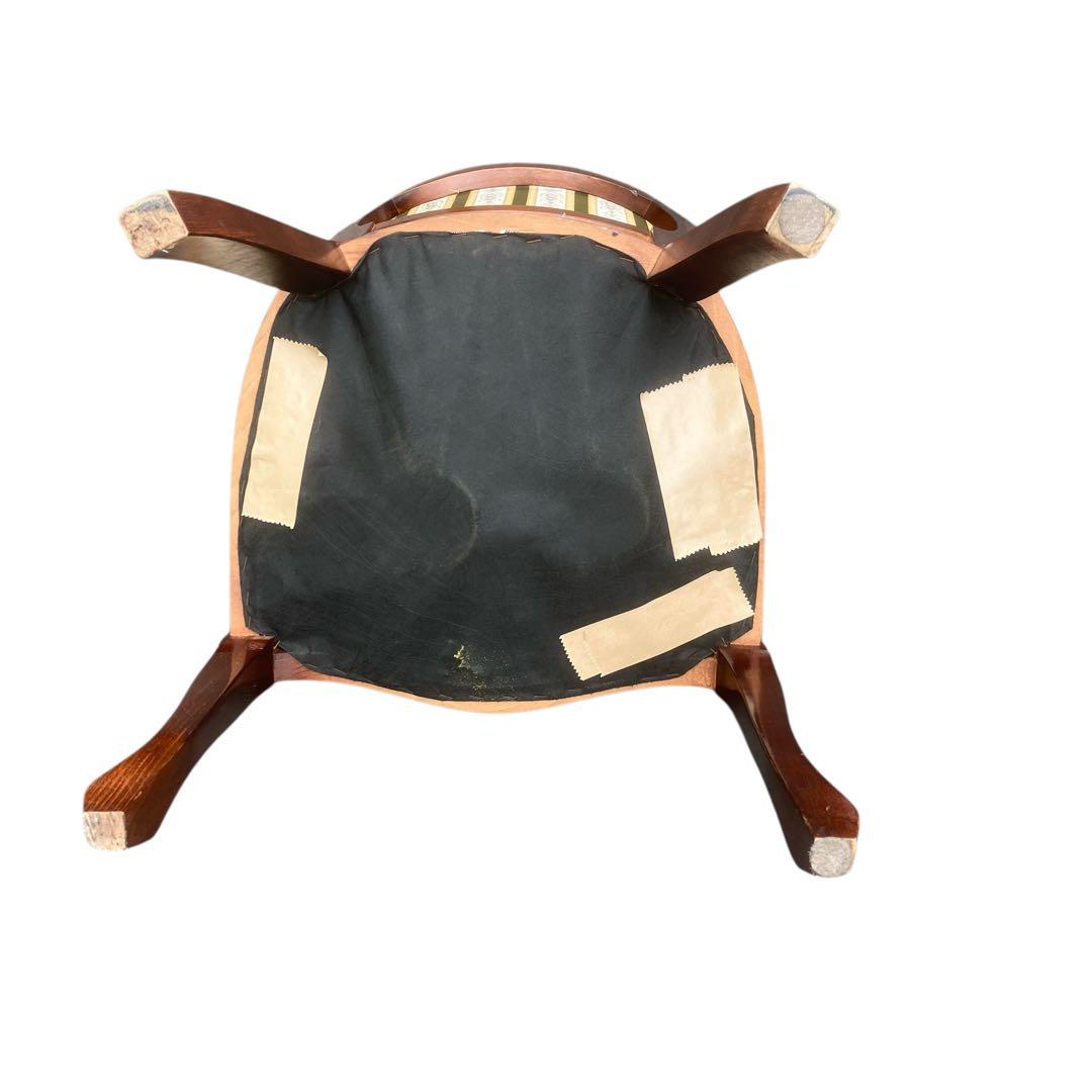 【イタリア製】ダイニングチェア アンティーク調　ロココ　ドレッサー　猫脚　3️⃣