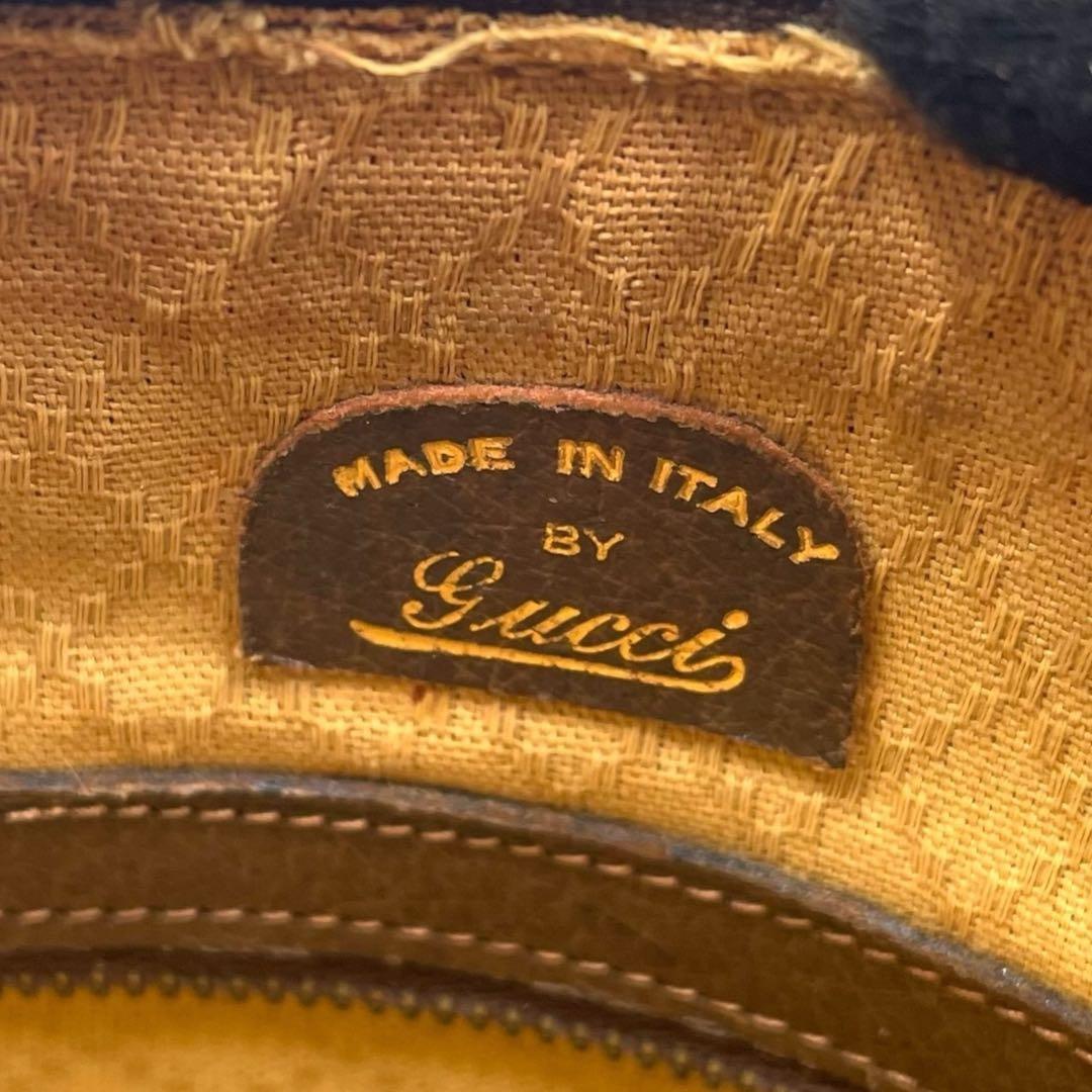 グッチ　オールドグッチ　ミニボストンバッグ　GGパターン　08000