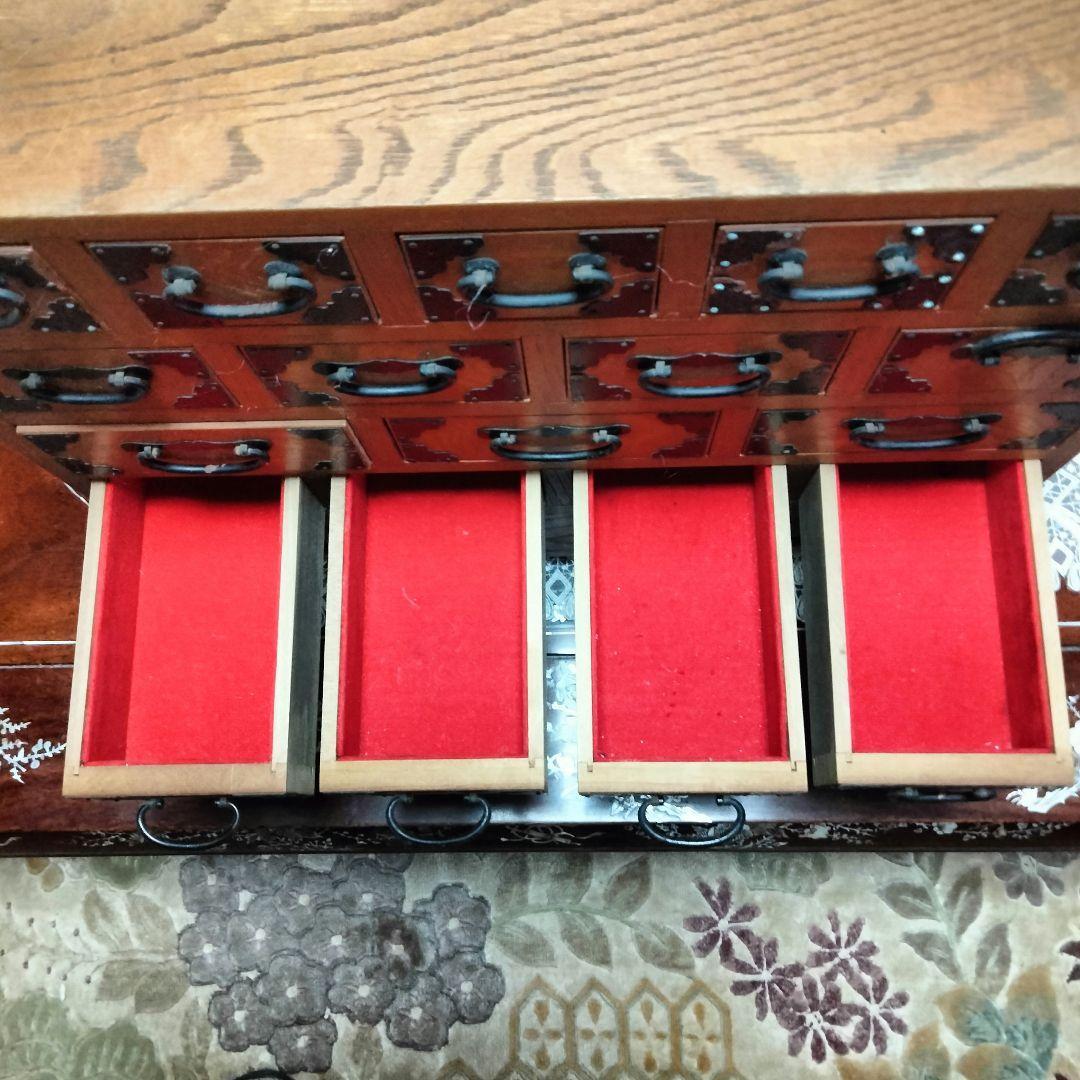 李朝家具アンティーク百味箪笥　薬箪笥ヤクジャンコレクションケース