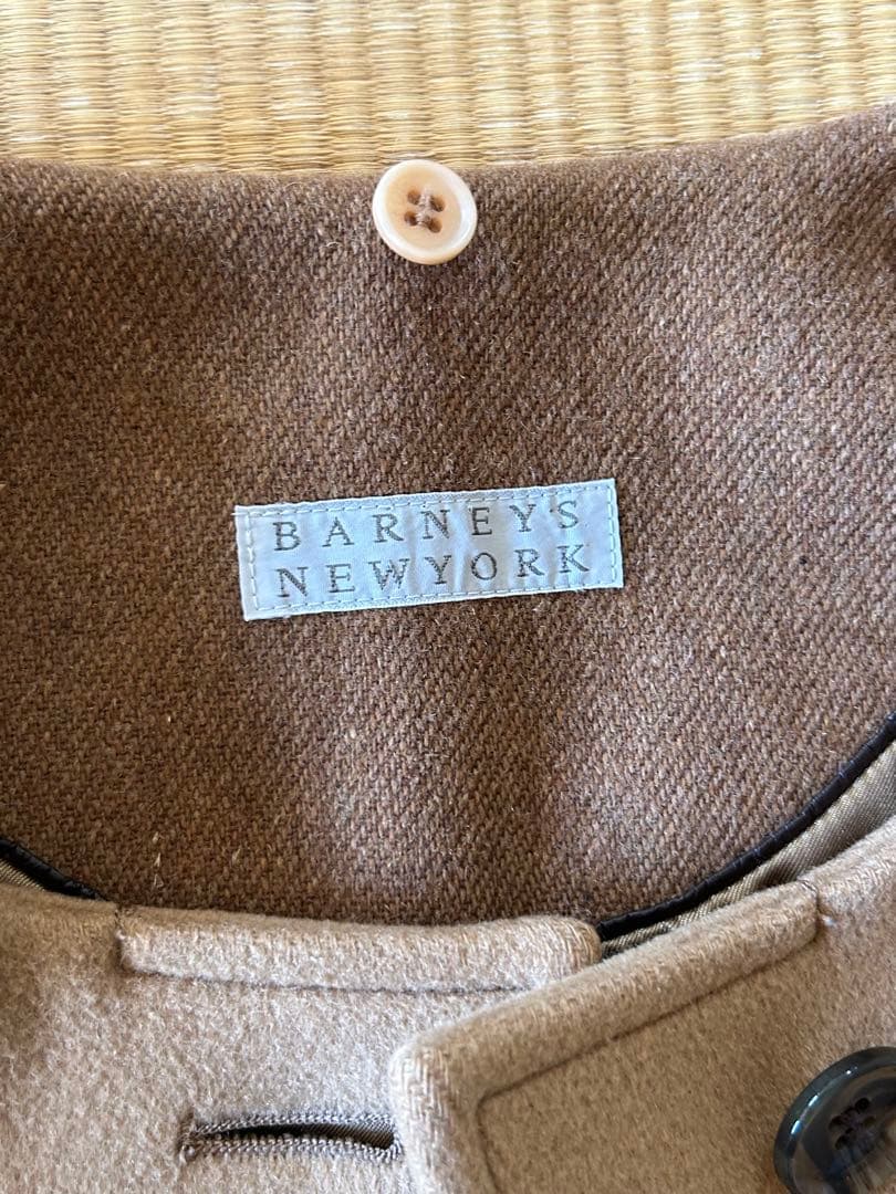 BARNEYS NEWYORKキャメル コート 2way(襟取り外し)