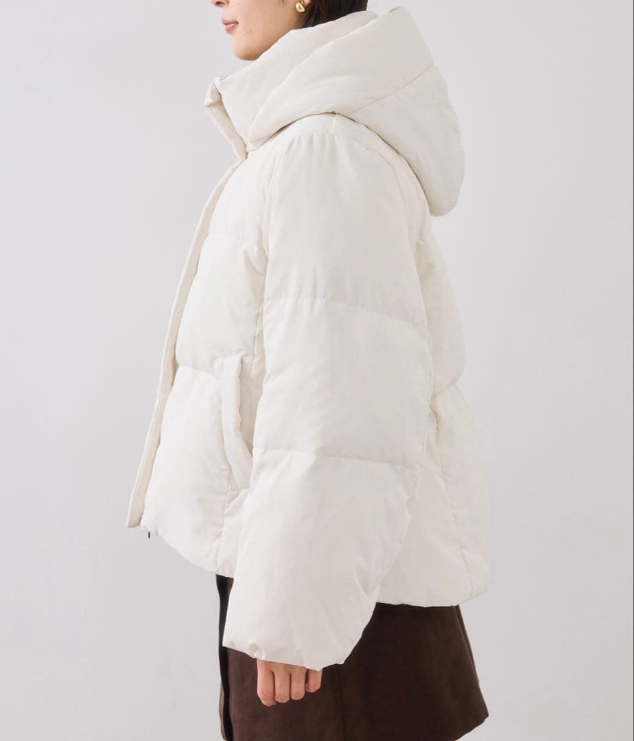 VIS フード取り外し可能軽量ダウンブルゾン/2WAY・撥水加工