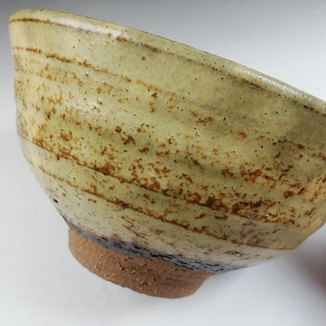 Ｗ２０７　茶碗　『黄伊羅保　茶碗』『深草窯　西川實 作』　共箱　抹茶碗　茶道具