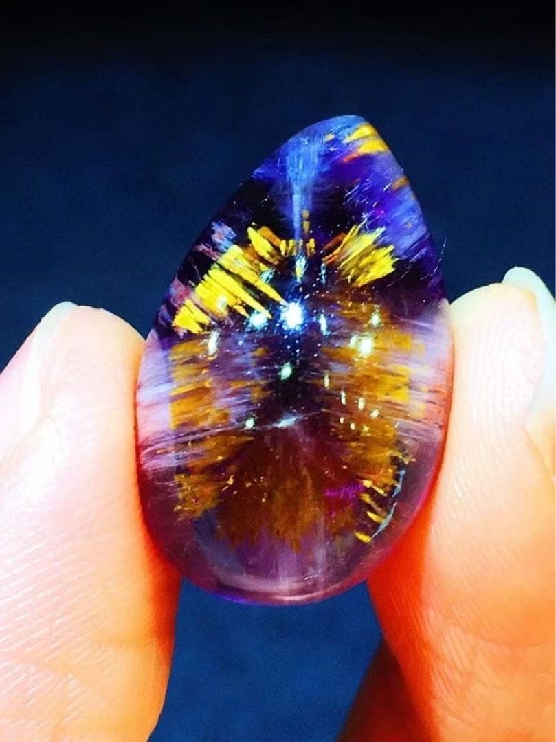 ⭐︎【天然 】カコクセナイト イン アメジスト ルース