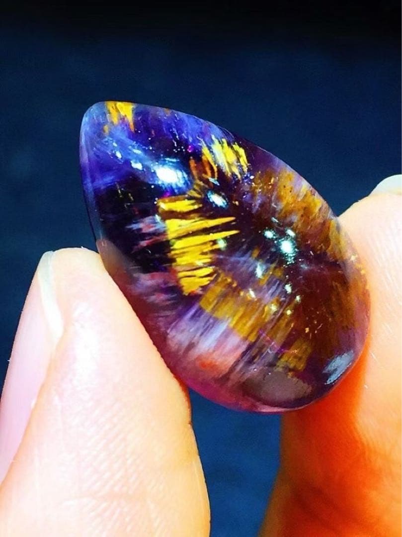 ⭐︎【天然 】カコクセナイト イン アメジスト ルース