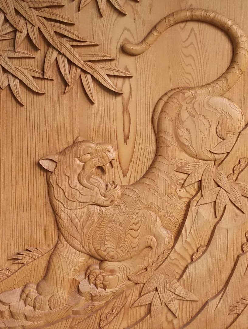 【限界価格】古杉衝立 虎