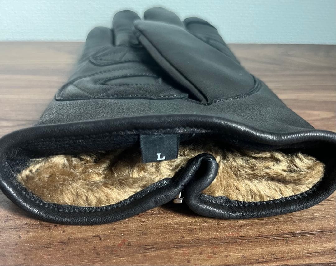 【新品】Schott ショット　レザーグローブ　ワンスター　黒色　BK