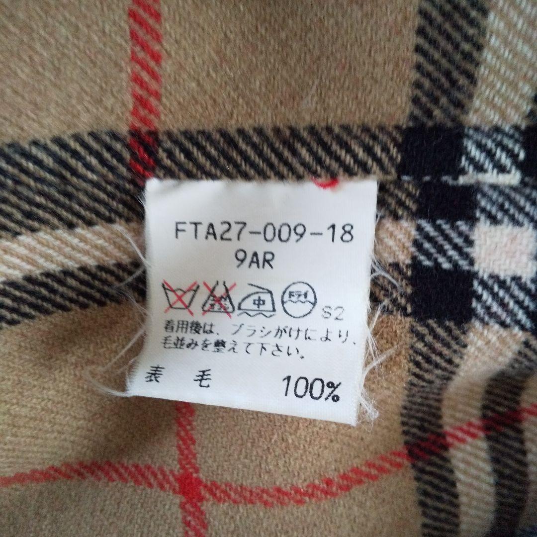 バーバリーハーフコート（カシミア入り）