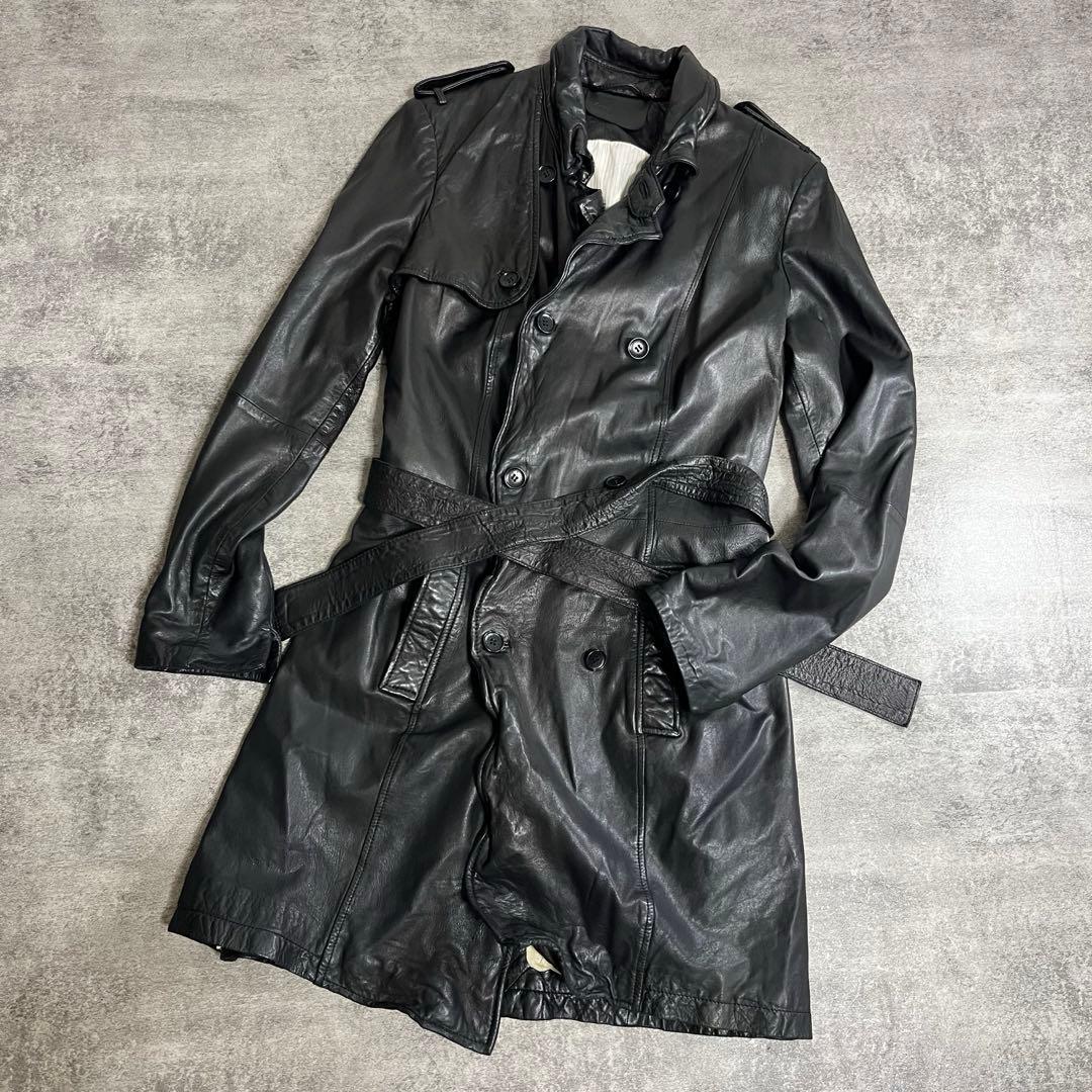 希少　zadig&voltaire レディース　レザーコート　ブラック　y2k