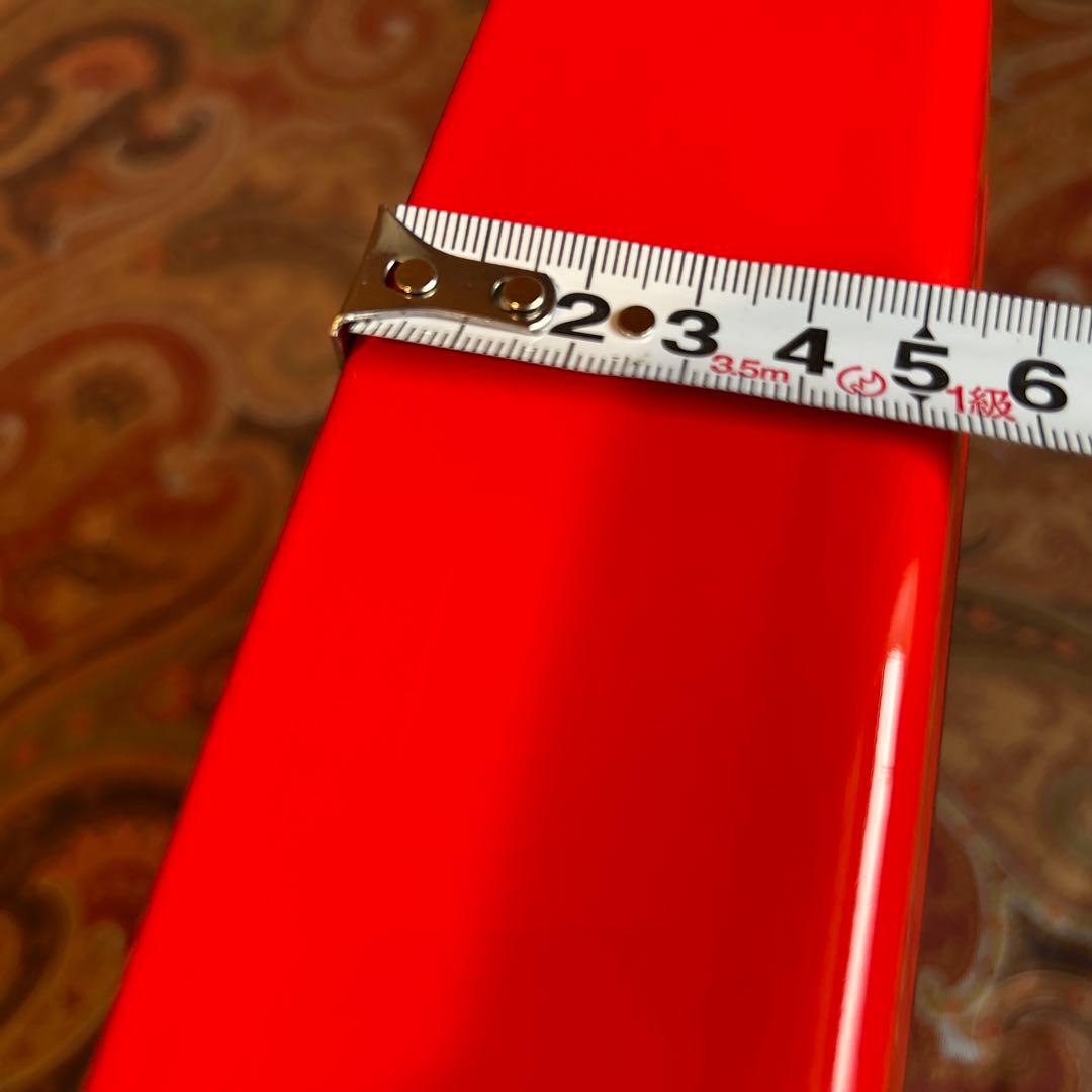 167◆DANSK 33cm ラージベイカー　両手鍋　スクエア型　赤いホーロー