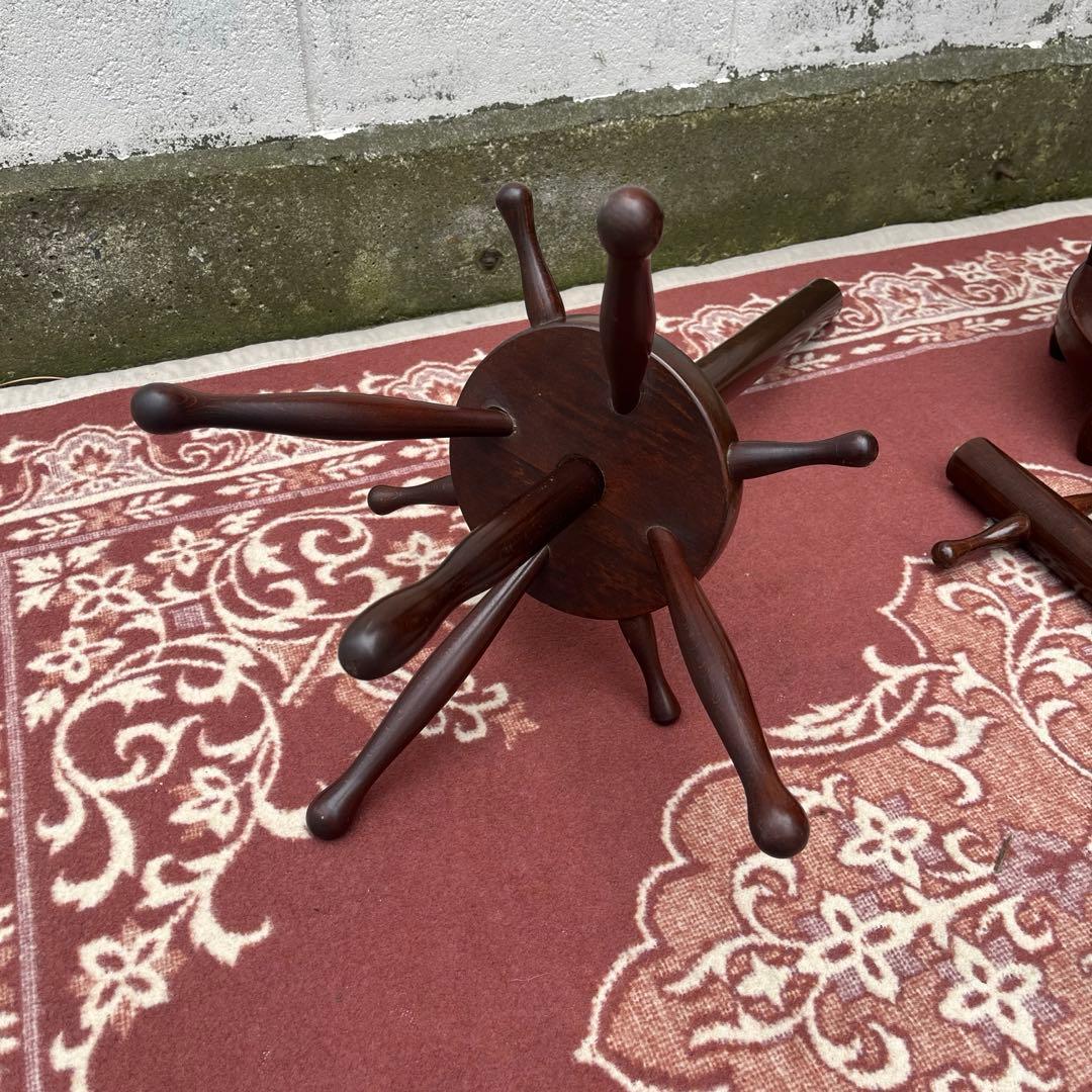 当時物 古家具◾️Najico ナジコ 木製ポールハンガー コートハンガー 傘立て