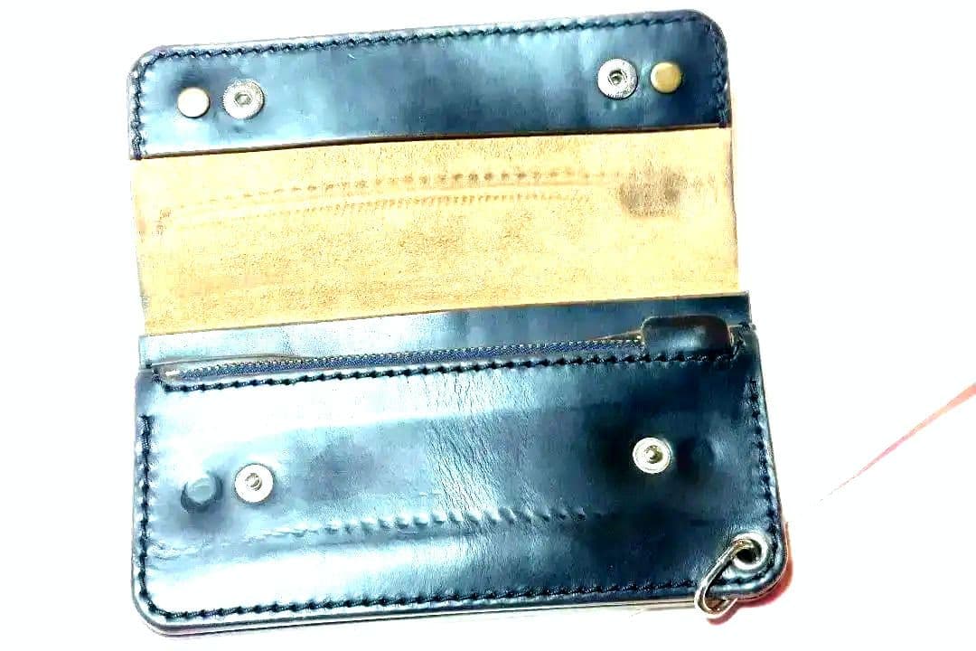 手縫い ドーナツボタン トラッカーウォレット