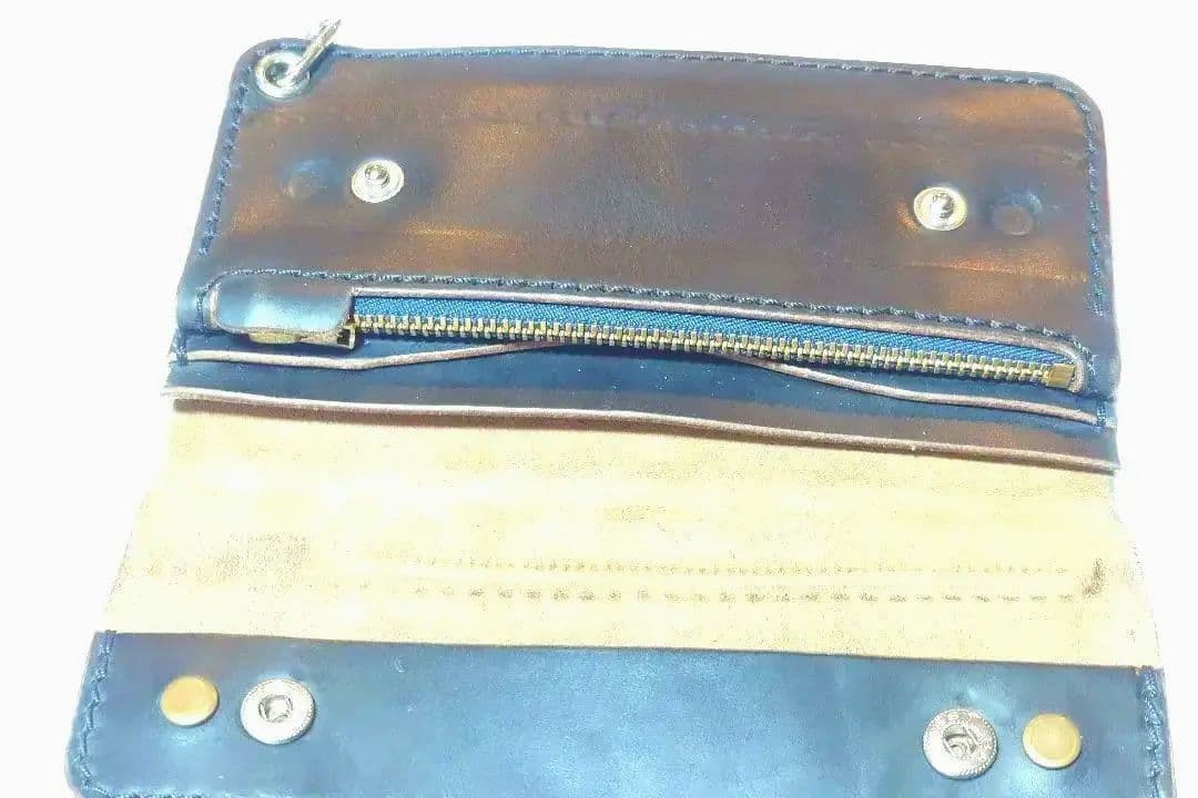 手縫い ドーナツボタン トラッカーウォレット