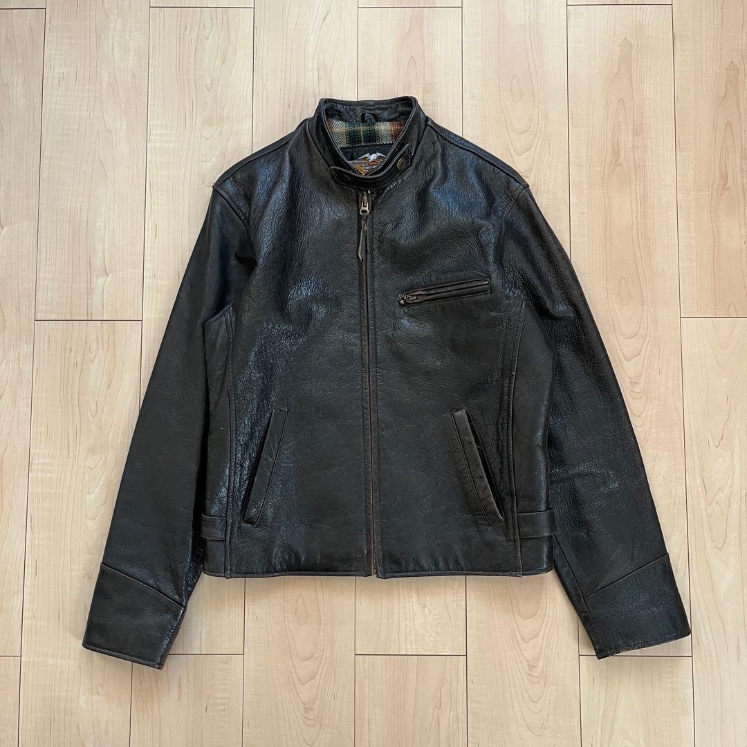 抹*茶様 00s ハーレーダビッドソン レザージャケット M ブランケット付き