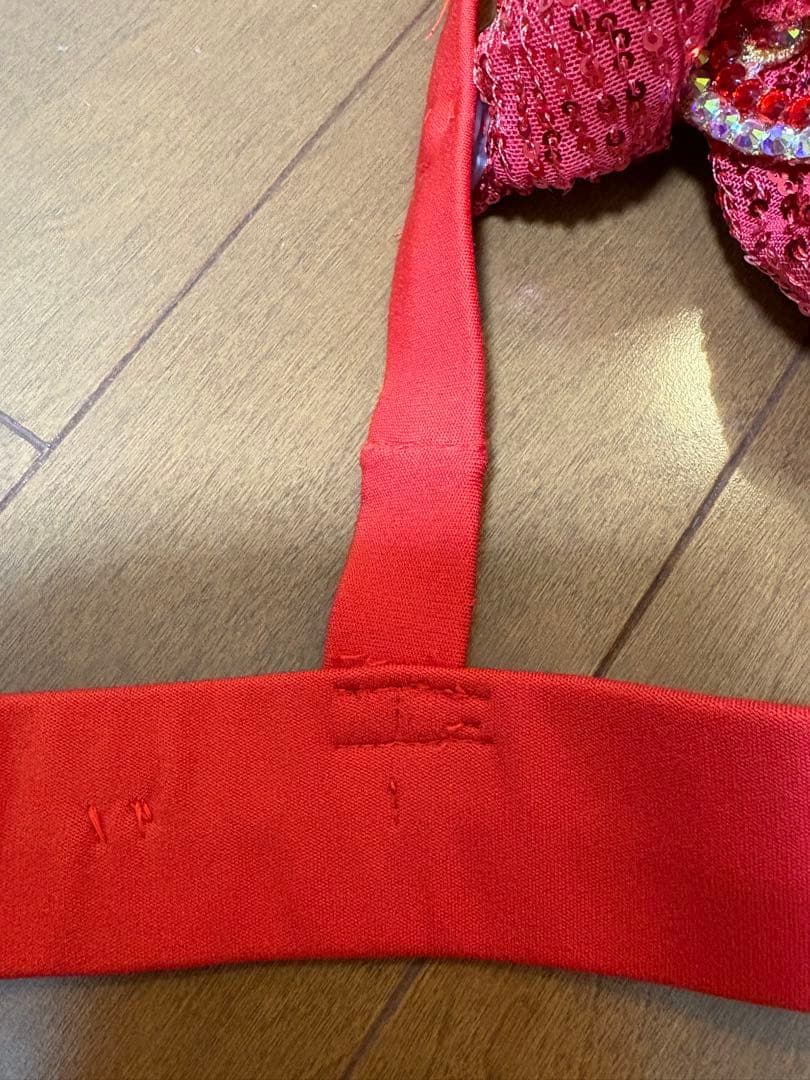 ベリーダンス 衣装 Aida Style 赤スパンコール 