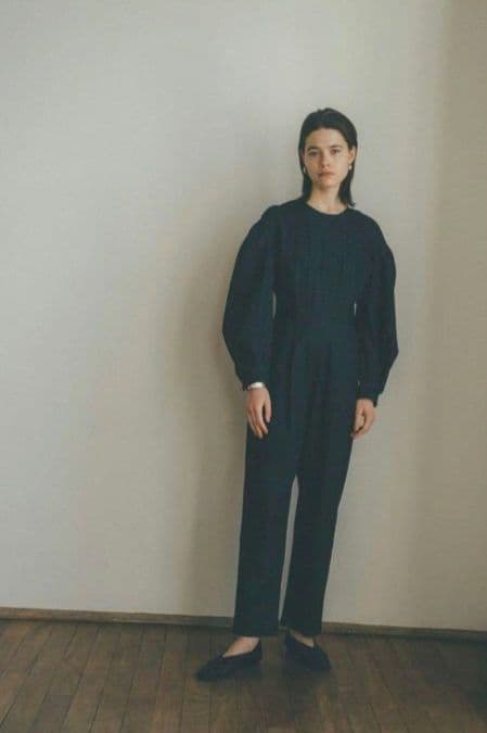 CLANE クラネ　バックオープン　デニム　ジャンプスーツ