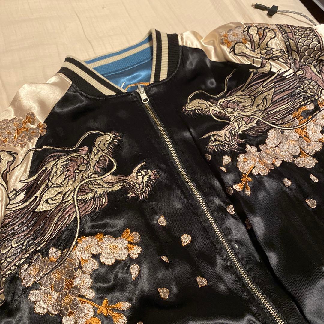 の*り様 希少・レア物　絡繰魂　リバーシブルスカジャン　龍