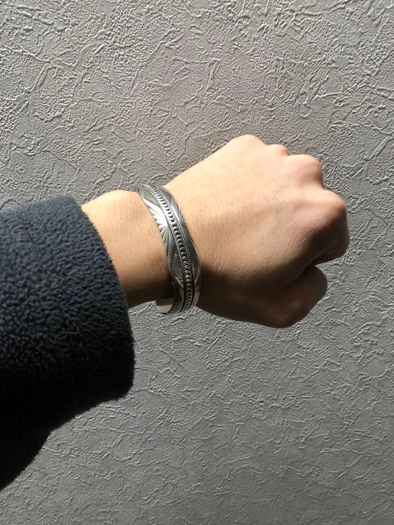 ナバホ族　バングル　シルバー925 インディアン