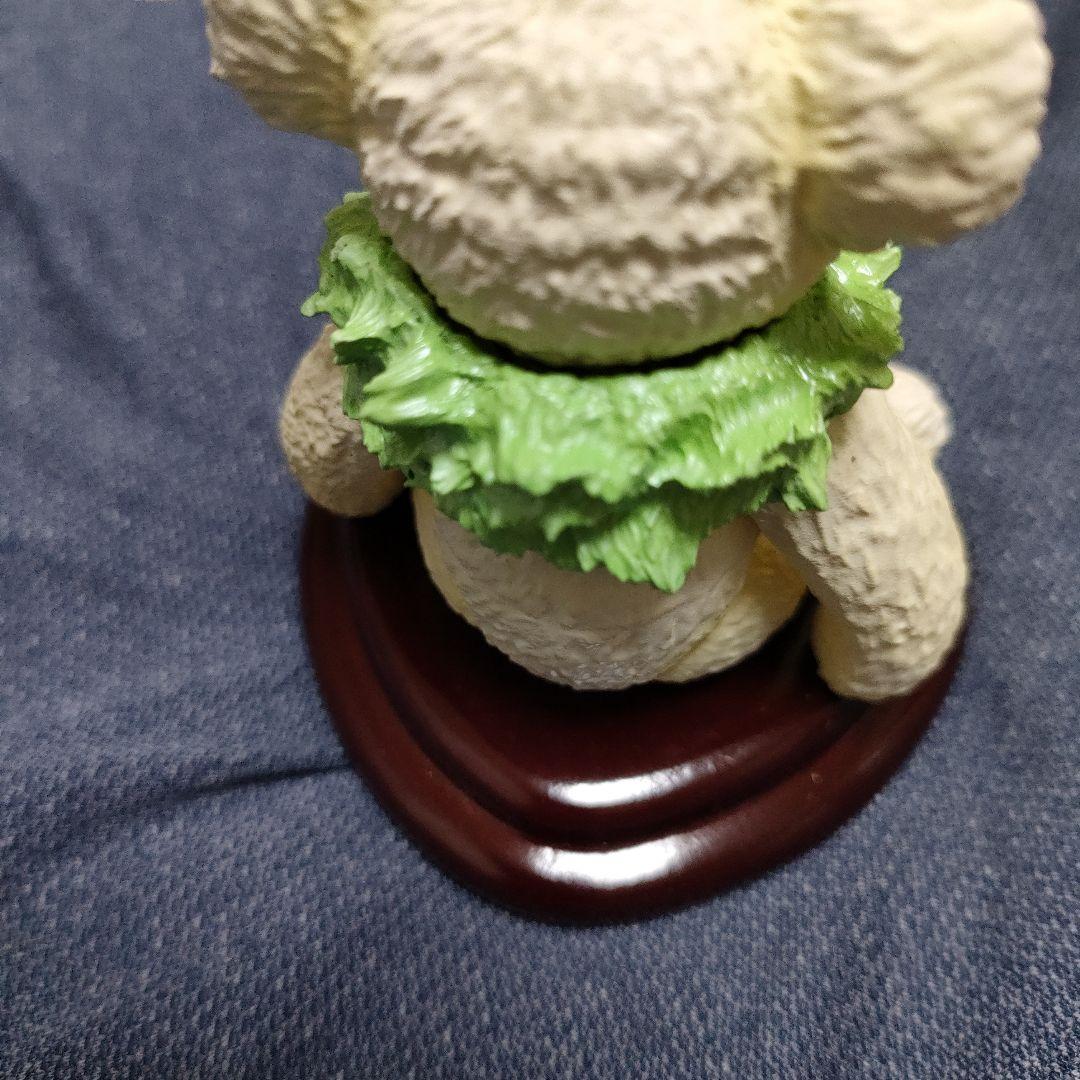 STEIFF NATURE WORLD YUKI 樹脂製クマの置物 専用ケース付