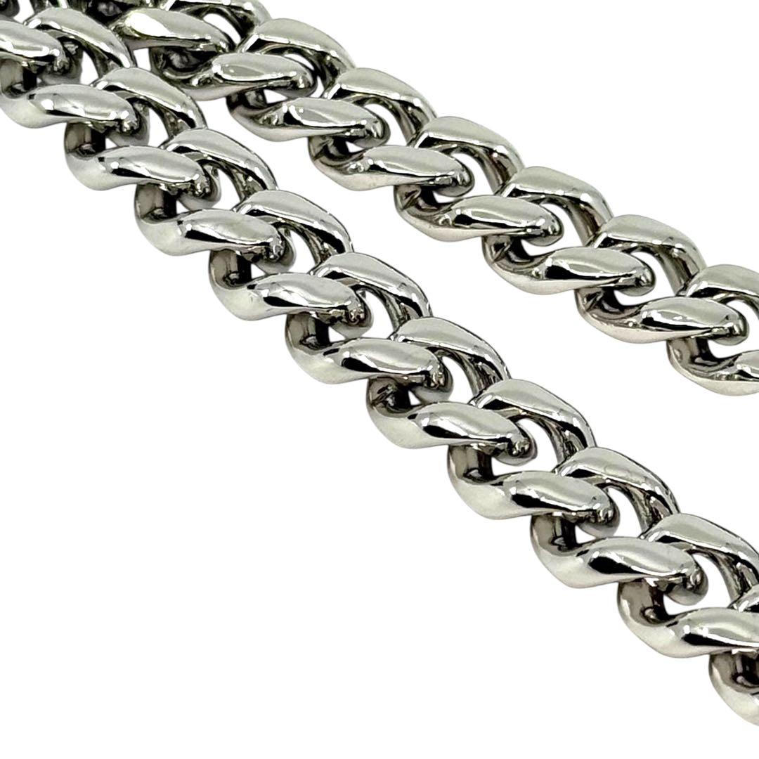 【新品同様】ディオール　現行　ribbon チェーンリンク　ネックレス　ロゴ