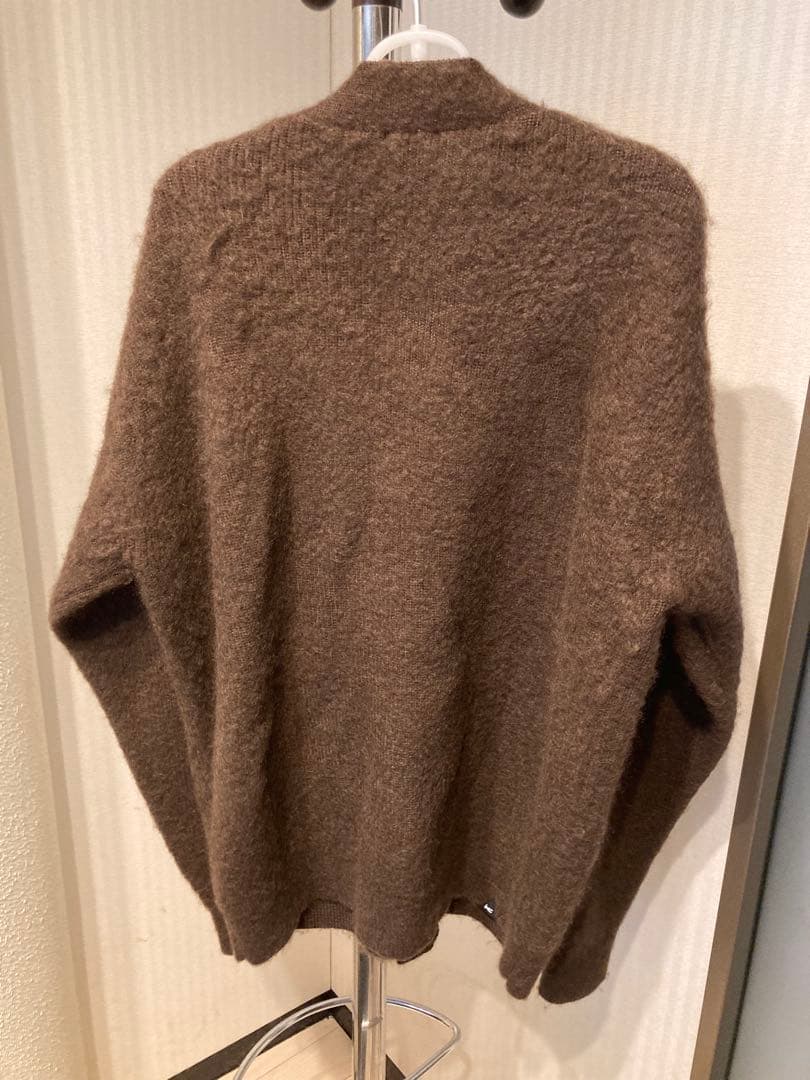DENHAM ブラウン モヘヤカーディガン