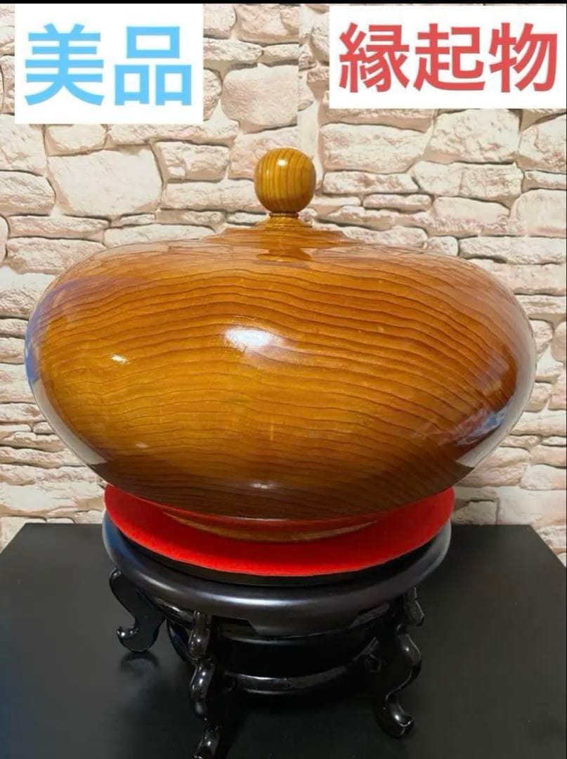 タンテーブル付き　檜置物　インテリア　飾り　オブジェ