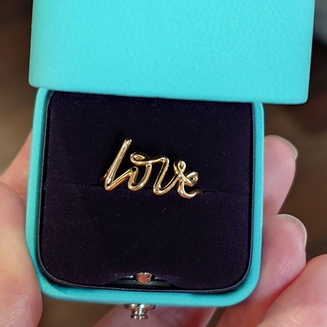 ティファニー パロマピカソ ラブリング スモール k18 love