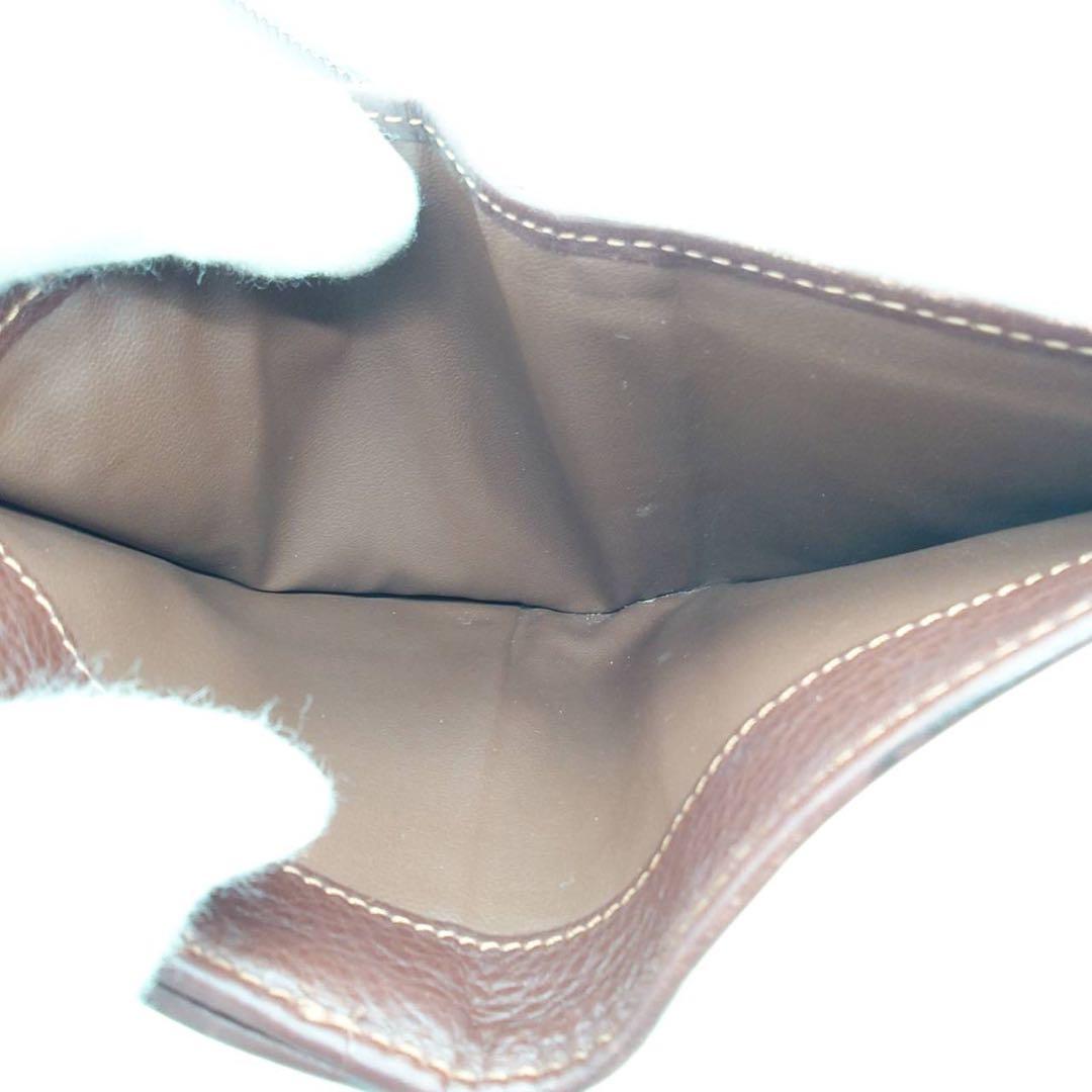 【美品】 セリーヌ 折り財布 トリオンフ マカダム柄 デニム レザー インディゴ