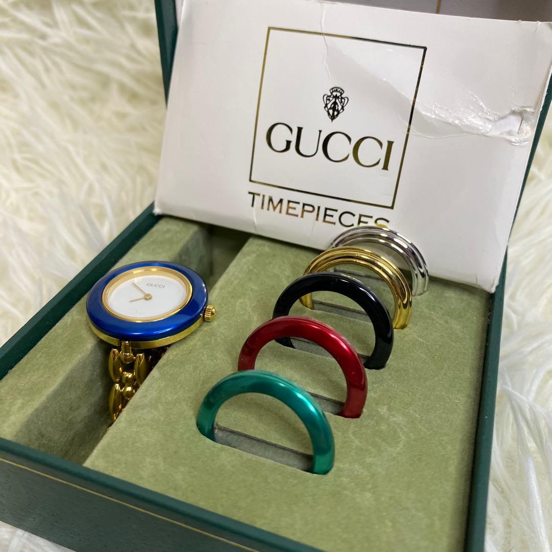 【箱付き／動作良好】GUCCI グッチ チェンジべゼル 11/12.2 6色