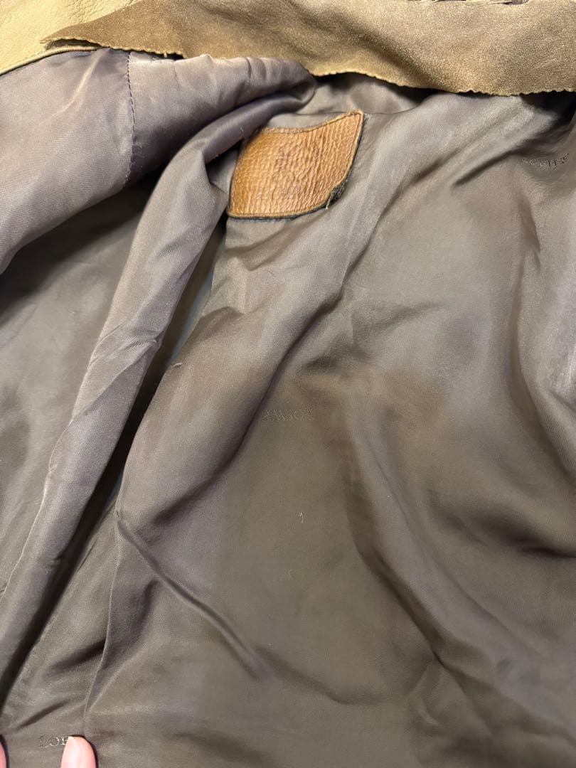 たれパン　Loewe ブラウンレザージャケット