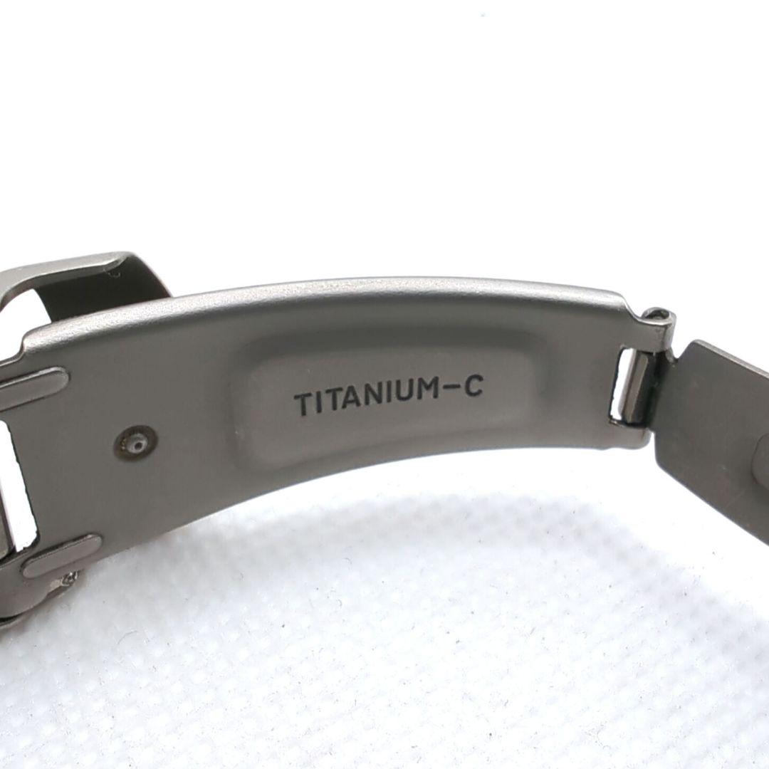 【稼働】SEIKO キネティック スキューバー チタン ブラック文字盤 腕時計