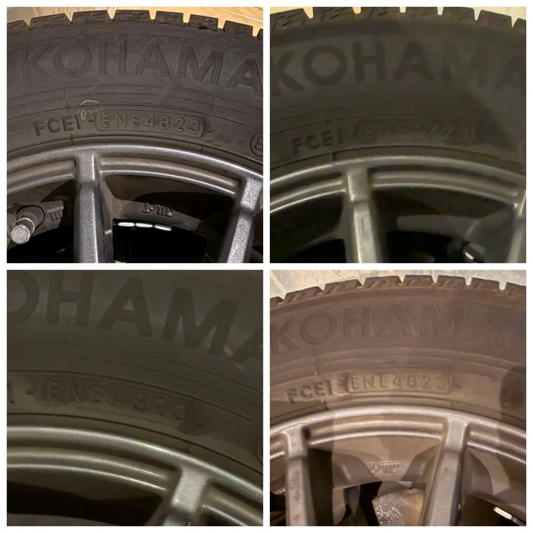 ①スタッドレスタイヤ+ホイールセット ヨコハマ ig60 145/80R13