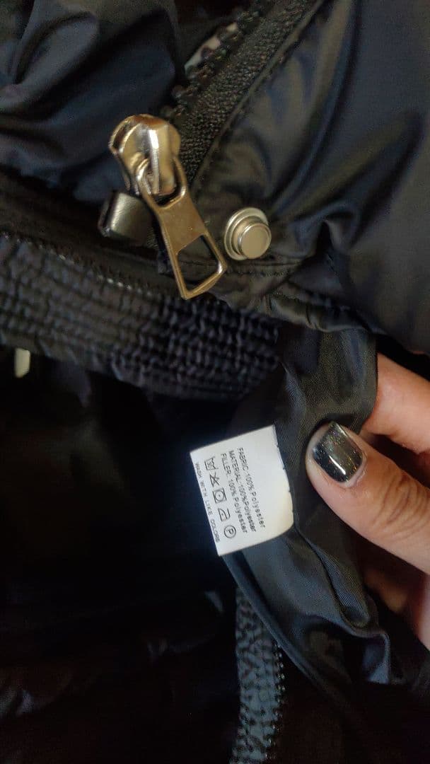 ニットドッキングダウンベスト フード ダウンベスト ブラック フード付き 中綿