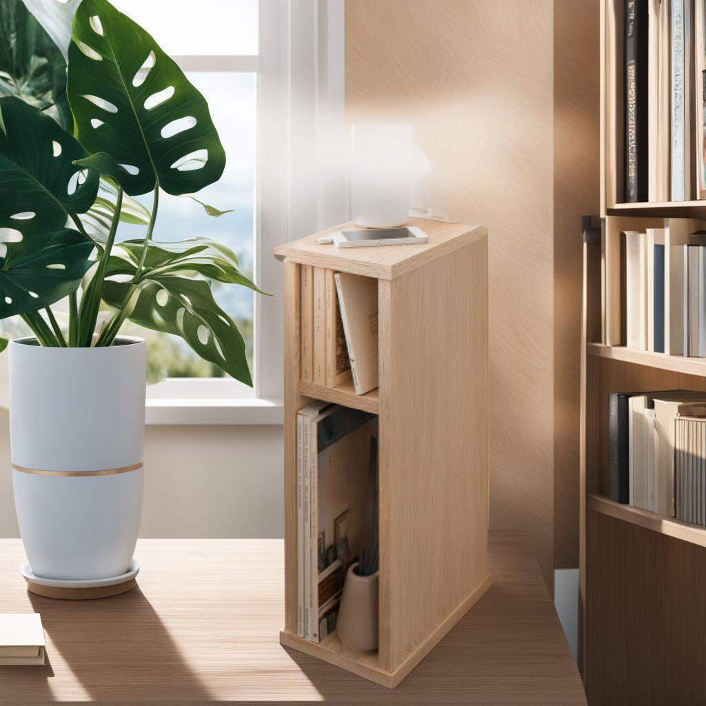 ☆北欧　ナチュラル　スリムなので隙間収納にも　サイドテーブル