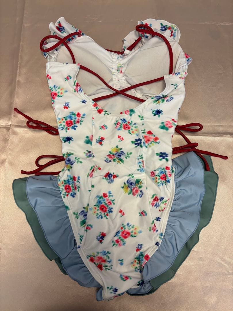 POPPY リボンキャミ　スイムレオタード