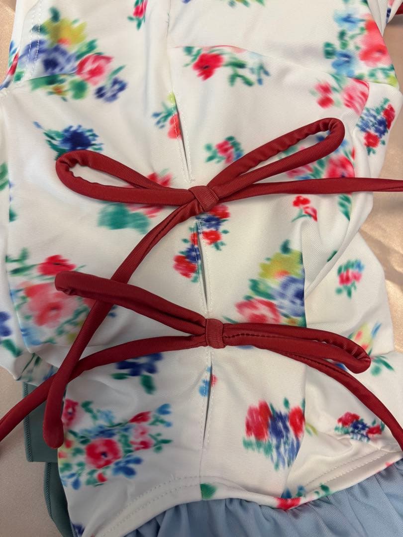 POPPY リボンキャミ　スイムレオタード