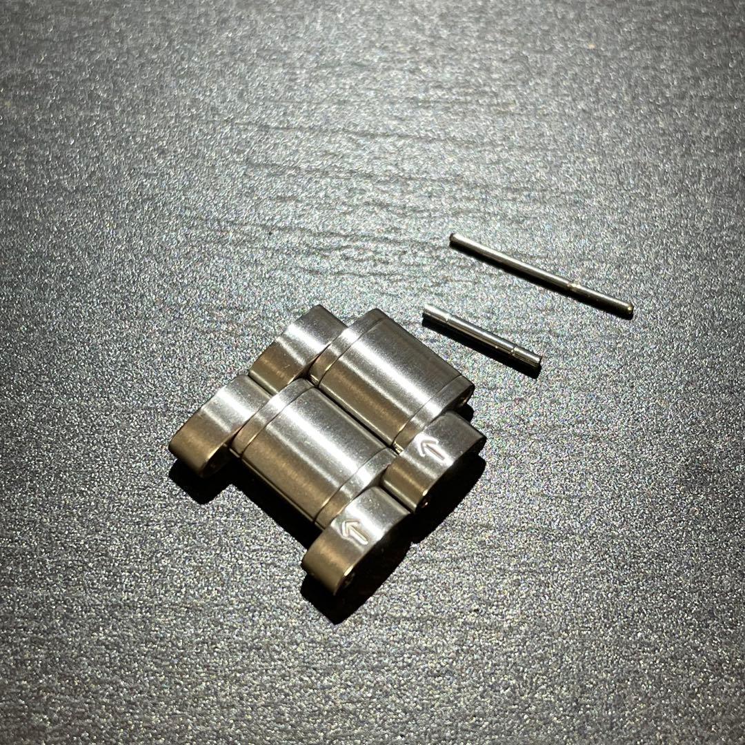 管番147オメガ 純正スピードマスター ステンブレス 2コマ 16ミリ幅 →中