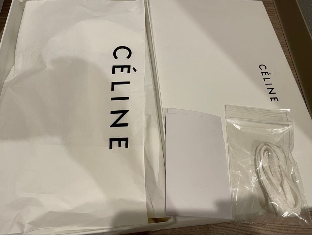 CÉLINE 黒 キャンバス スニーカー
