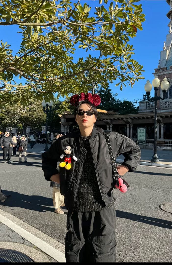 むっくん着用モデルBEAMS THERMOLITE MA-1