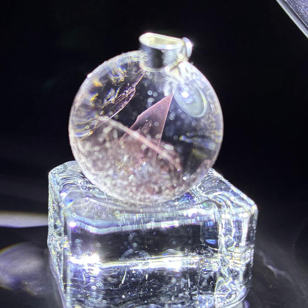 レッドエンジェルラダー ペンダントトップ 天然石